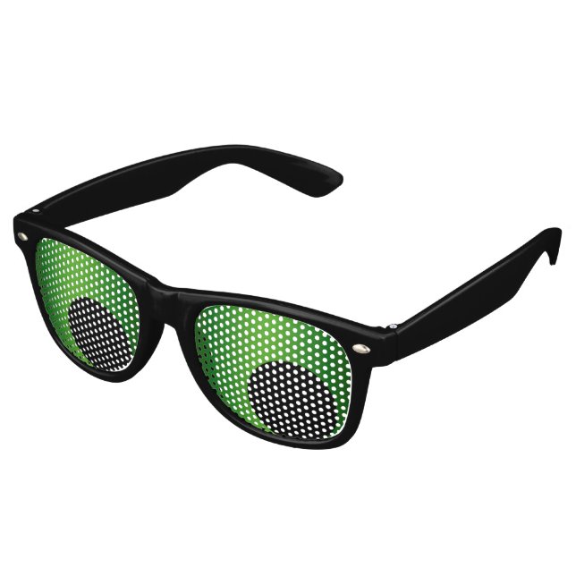 Only Colour Background - green gradient Retro Sunglasses (Angled)