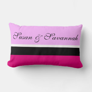 Only Colour Background - light pink + your ideas Lumbar Pillow