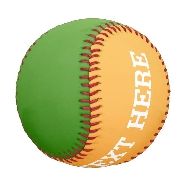 Only Colour gradients - orange & green Baseball (Angled)