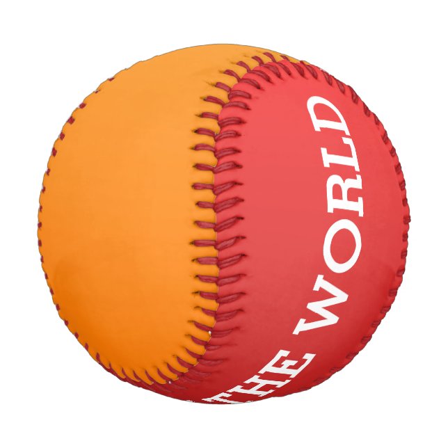 Only Colour gradients - red & orange Baseball (Angled)