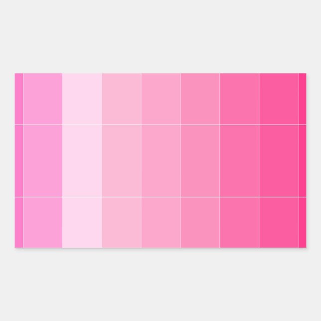 Only Colour Hot Pink Ombre Sticker (Front)