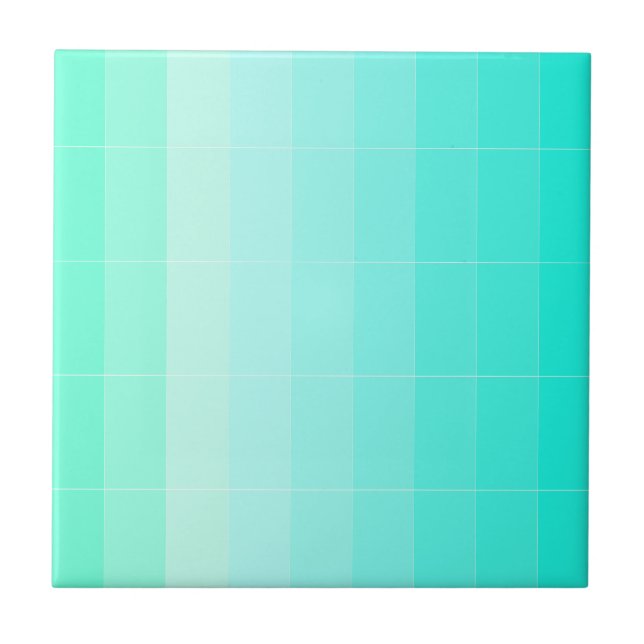 Only Colour Sea Green Ombre Tile (Front)