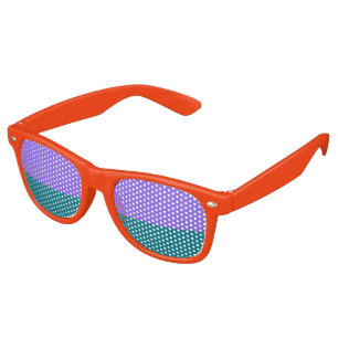 Only Colours petrol lila + your ideas Retro Sunglasses