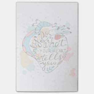 Only Do What Your Heart Tells You Post-it Notes
