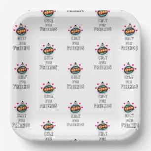 Only For Friends 30 Girls Boys Kid July Friendship Paper Plate
