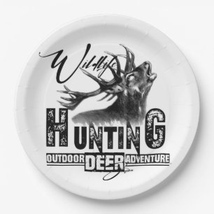 Only for real hunters paper plates 