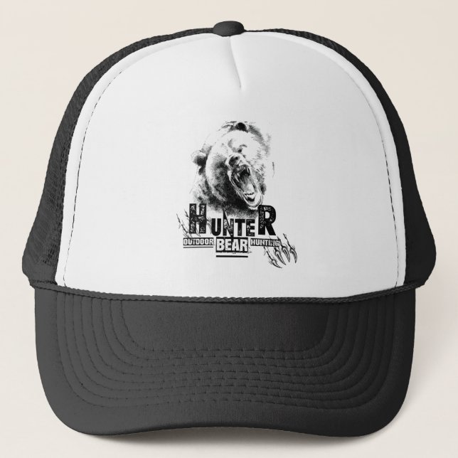Only for real hunters  trucker hat (Front)