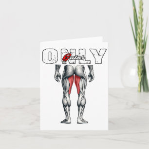 Only Gains Bodybuilding Workout Gym Card