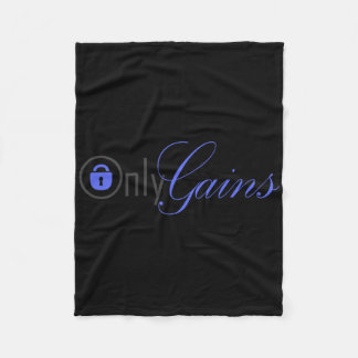 Only Gains Fitness Studio Fleece Blanket