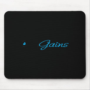 Only Gains _ Funny Gym Motivation  Mouse Pad