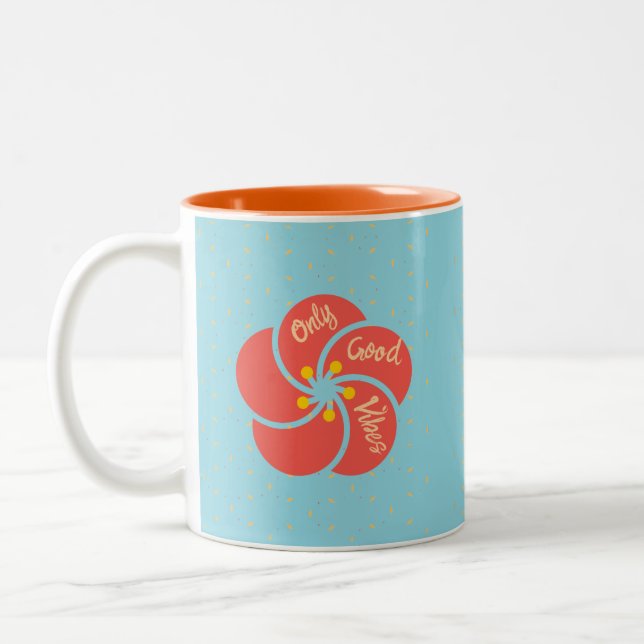 Only good vibes Two-Tone coffee mug (Left)