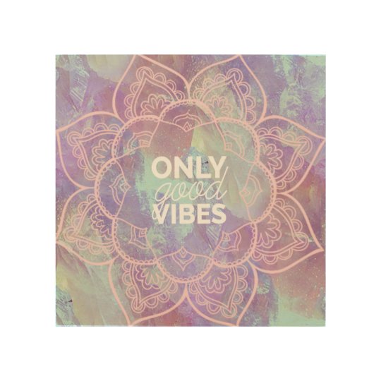 Only Good Vibes Wood Wall Decor