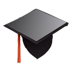 Only Gradients Colour - black grey + your idea Graduation Cap Topper