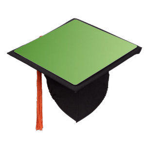 Only Gradients Colour - green + your idea Graduation Cap Topper