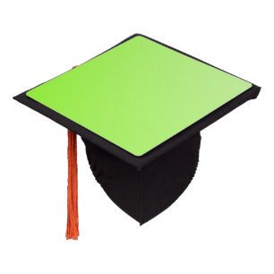 Only Gradients Colour - neon green + your idea Graduation Cap Topper