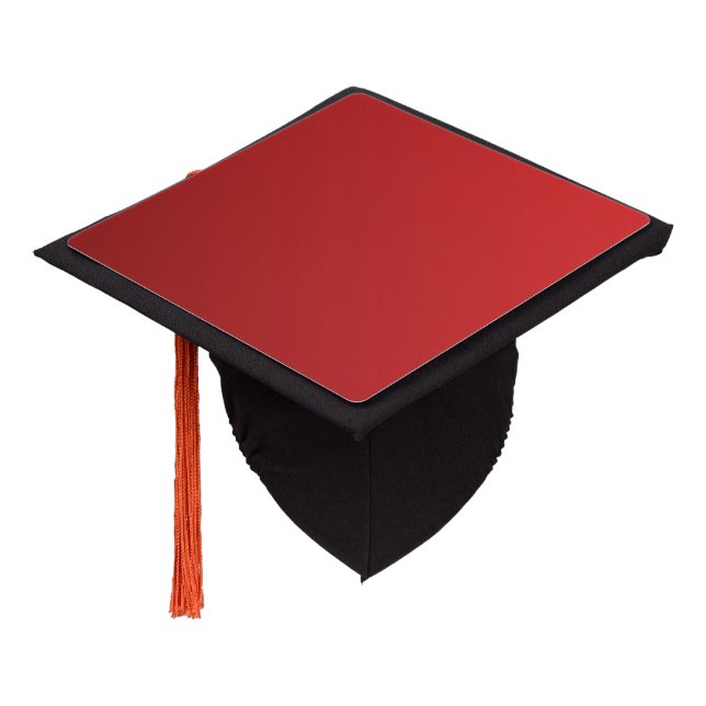 Only Gradients Colour - red + your idea Graduation Cap Topper (Angled)