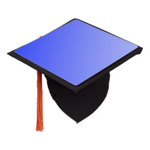 Only Gradients Colour - royal blue + your idea Graduation Cap Topper