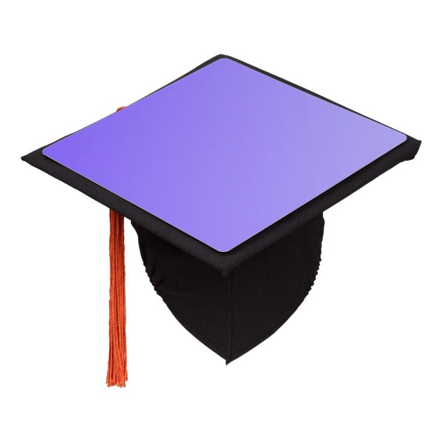 Only Gradients Colour - violet + your idea Graduation Cap Topper (Angled)