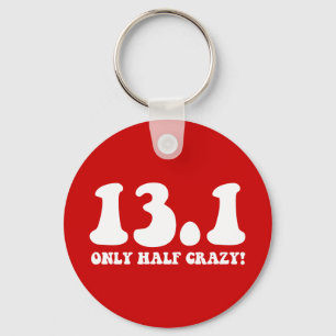 only half crazy keychain