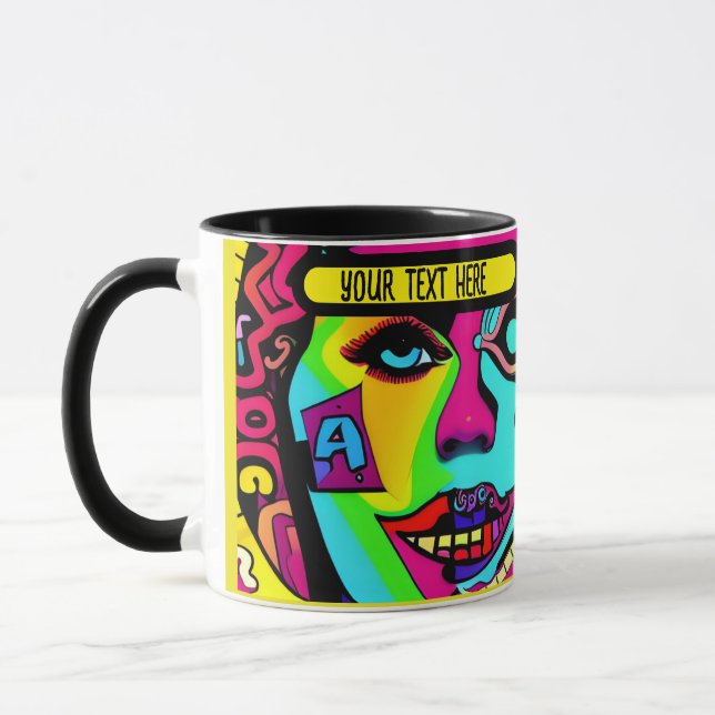 only her  pshycodelic editable mug (Left)