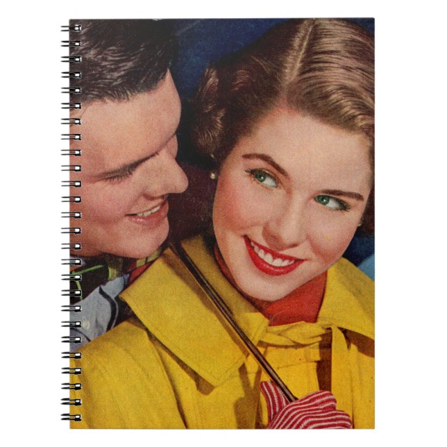 Only her umbrella comes between them notebook (Front)
