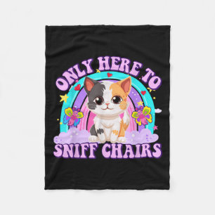 Only Here To Sniff Chair Embarring Inappropriate H Fleece Blanket