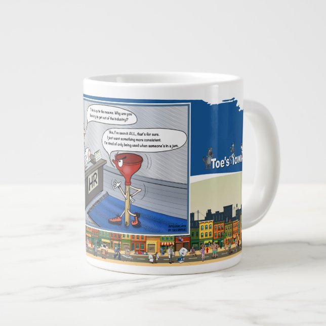Only in a Jam | Office Humor Large Coffee Mug (Front Right)