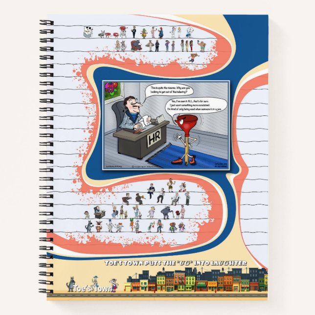 Only in a Jam | Office Humor Spiral Notebook (Front)