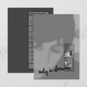 only in dreams funeral invitations