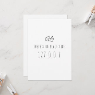 Only in Silicon Valley Greeting Card: 127.0.0.1 Card