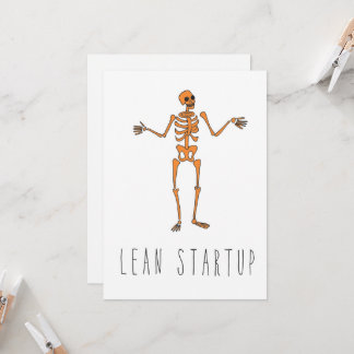 Only in Silicon Valley Greeting Card: Lean Startup Card
