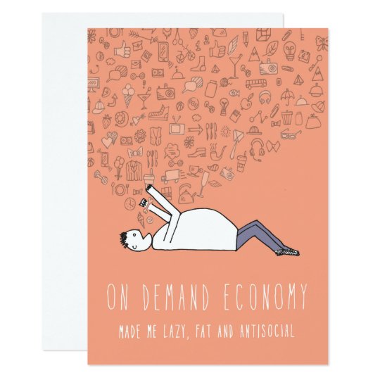Only in Silicon Valley Greeting Card: On Demand Card