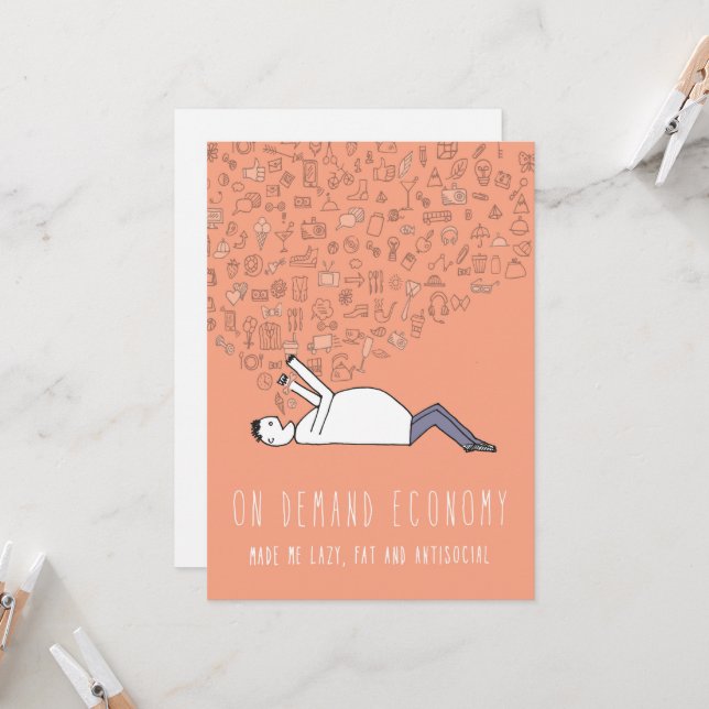 Only in Silicon Valley Greeting Card: On Demand Card (Front/Back In Situ)