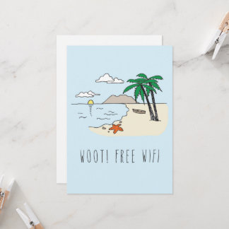 Only in Silicon Valley Greeting Card: Vacation Card