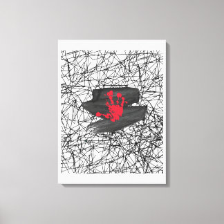 Only in the vacuum of the universe canvas print