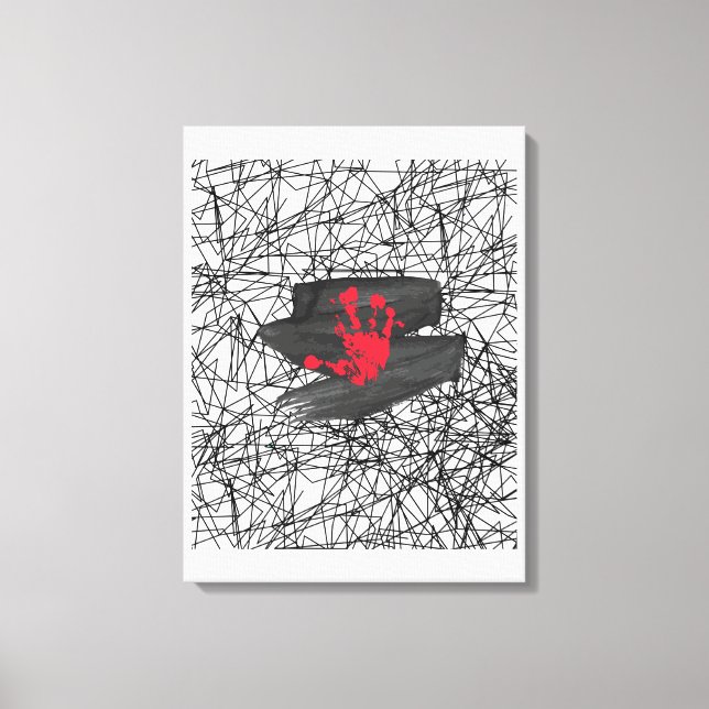 Only in the vacuum of the universe  canvas print (Front)