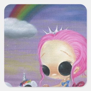 Only Love and Laughter Square Sticker