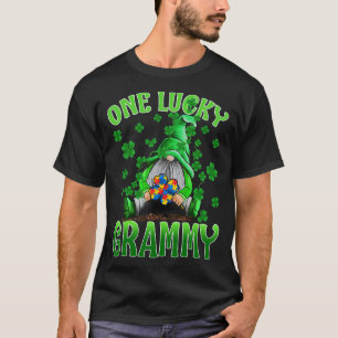 Only Lucky Grammy Gnomes Autism St Patrick's Day T-Shirt