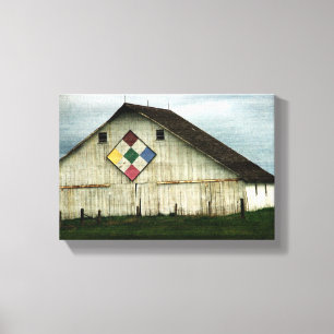 Only Memories, A Barn That Once Was Canvas Print