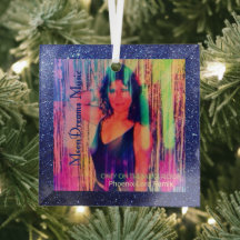 Only on the Dance Floor Remix Blue Ornament