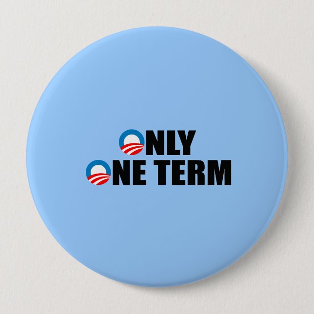 ONLY ONE TERM 4 INCH ROUND BUTTON (Front)