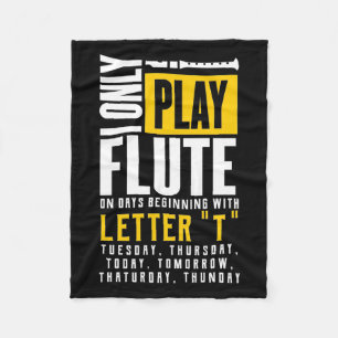 Only Play Flute Fleece Blanket
