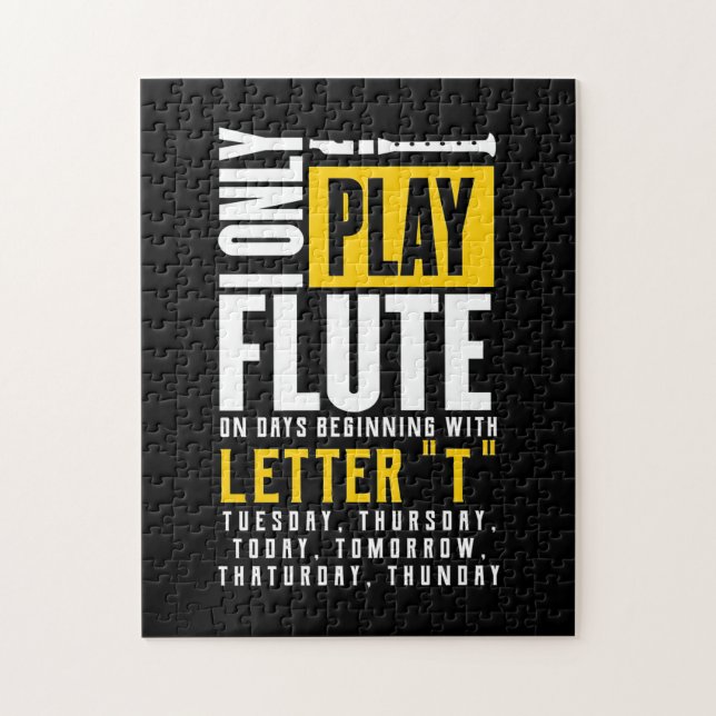 Only Play Flute Jigsaw Puzzle (Vertical)