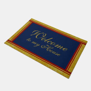 Only Stripes Frame gold red + your ideas Doormat