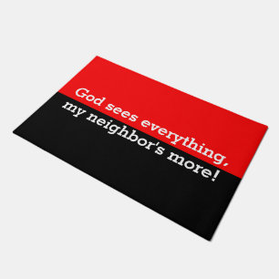 Only Stripes red + your background & ideas Doormat