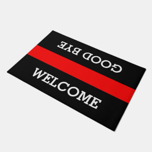 Only Stripes red + your background & ideas Doormat