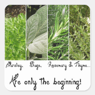 Only the Beginning Square Sticker