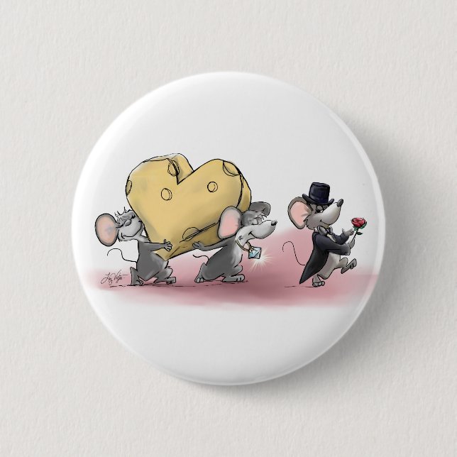 Only The Best Cheese Will Do (with Mic, Mac & Moe) 2 Inch Round Button (Front)