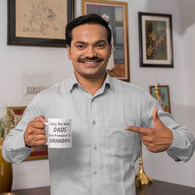 Only The Best Dads Get Promoted To Grandpa Coffee Mug (Creator Uploaded)