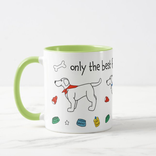 "Only the Best for my Little Buddy" Service Dog Mug (Left)